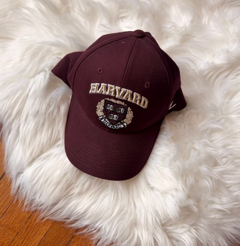 Vintage Harvard Burgundy Crest Cap - New